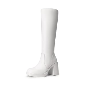 DREAM PAIRS Chunky Heel Platform Knee high Boots