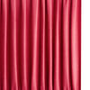 10.5cm tall square gathered shade in Ruby silk with velvet tape