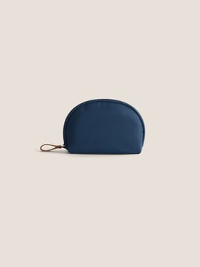 Nylon Shell-Shaped Cosmetic Storage Bag - Navy Blue / One Size