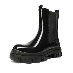 DREAM PAIRS Mid Calf Chunky Chelsea Boots