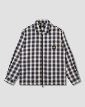 Zip Shirt (Black Check) - XXL