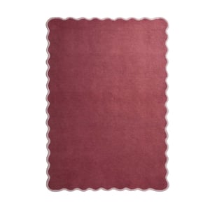 Scalloped Elsie Rug Coral/Lilac - 200x290cm