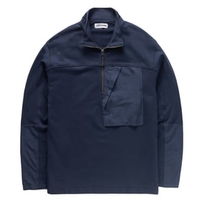 Left Hand Half Zip Sweat Navy