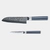 Hammered Santoku Paring Set