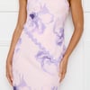 Seaside Stunner Strapless Crop Top Lilac