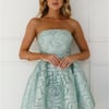 Nora Strapless Mini Dress Sage