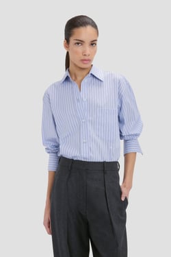 Victoria Beckham Ellys Shirt In Blue - 16 - Womens