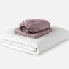 QE Home 3-Piece Crib-Sized Bamboo Cotton Bedding Bundle - Orchid, RDS Certified, Purple