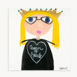 Queen Of Hearts Original Painting by Kerri Rosenthal