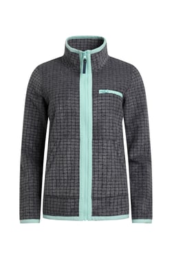 Weird Fish Tilly Eco Full Zip Grid Fleece Navy Size 18