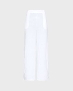 Vilebrequin - Women Linen Comfort Pants Solid - Pant - Louizon - White - Size L