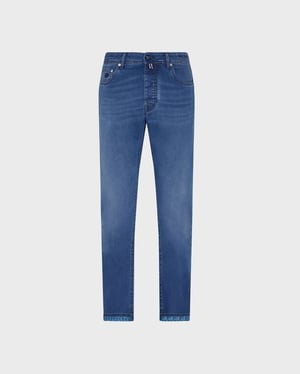Vilebrequin - Men 5-pockets Denim Pants Turtles Net - Jeans - Gbetta18 - Blue - Size 40