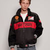 Black High Neck Ferrari Racing Jacket