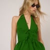 Green Halterneck Top
