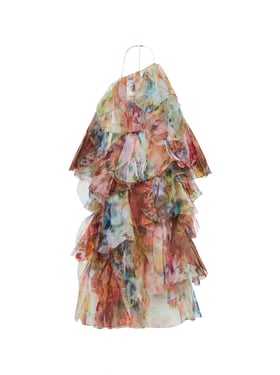ZIMMERMANN | Spliced Floral-print georgette Luna maxi dress | Women | 0