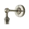 Mini elbow wall fitting in antiqued silver