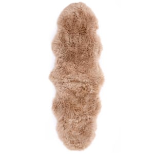 Genuine Sheepskin Rug Mink - Double - 70x175cm