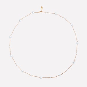 Golden Star Pearl Necklace