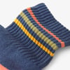 Boys Striped Blue Crew Socks