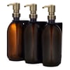 Black Triple Wall Mounted Soap Dispenser