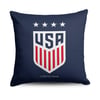 US Soccer Shield Logo Throw Pillow
