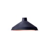 Camille shade in black iris with copper interior