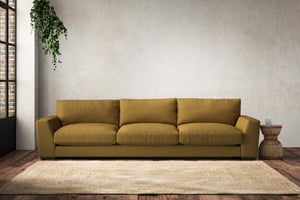nkuku Guddu Sofa | Make To Order | Super Grand | Recycled Cotton Ochre