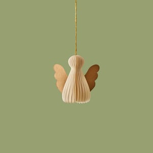 Angela Honeycomb Paper Ornament - White