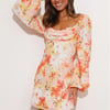 Flowy Lava Dress Orange