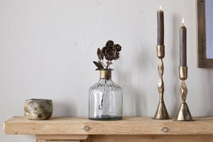 nkuku Svara Stem Rose | Decorative Accessories | One Size | Antique Brass
