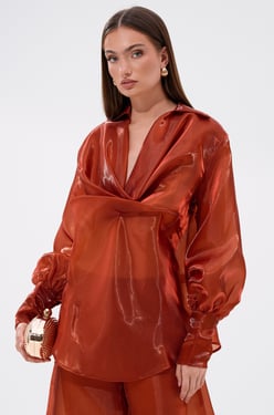 AKIRA Feeling Free Chiffon Blouse | Size 1X