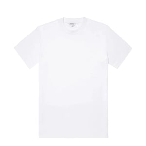 Sunspel Heavy Weight S/S Crew Tee White