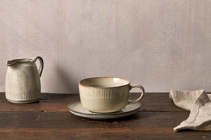 nkuku Malia Cup & Saucer | Tableware | One Size | Cream