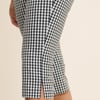 Black and White Gingham Capri Trousers