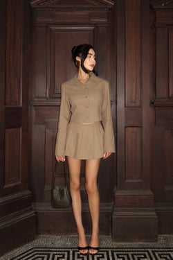Endless Cropped Blazer Sage