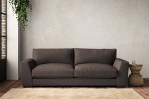 nkuku Guddu Large Sofa | Make To Order | Recycled Cotton Mocha | No Colour