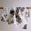 Eggplant and Grey Roses Napkins