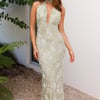 Shallow Love Halter Maxi Dress Sage