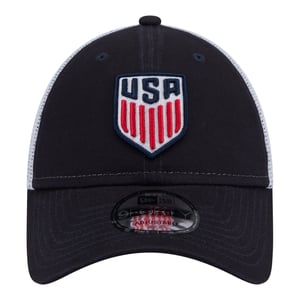 Adult New Era USMNT 9Forty Trucker Navy Hat