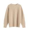 Frizmworks Patch Round Pullover Knit Oatmeal