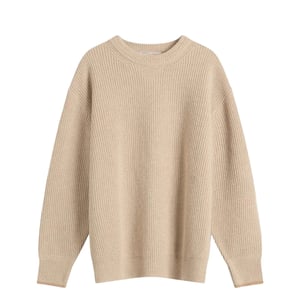 Frizmworks Patch Round Pullover Knit Oatmeal