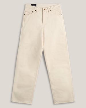The Miles - Relaxed Wide Fit - Ecru Denim - 42 / 36 - Made to Order