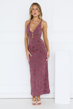 Summer Rain Maxi Dress Purple