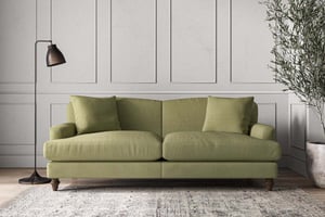 nkuku Deni Large Sofa | Make To Order | Brera Linen Sage | No Colour