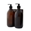 Nickel Double Wall Mounted Soap Dispenser