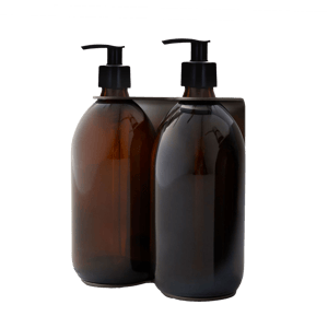 Nickel Double Wall Mounted Soap Dispenser