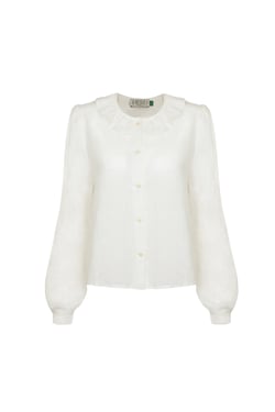 Bess Blouse in Pearl