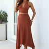 Disco Dazzle Maxi Skirt Copper