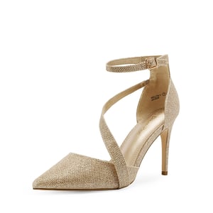DREAM PAIRS Pointed Toe Ankle Strap High Heel Pump Shoes