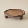 Wooden Round Serving Stand